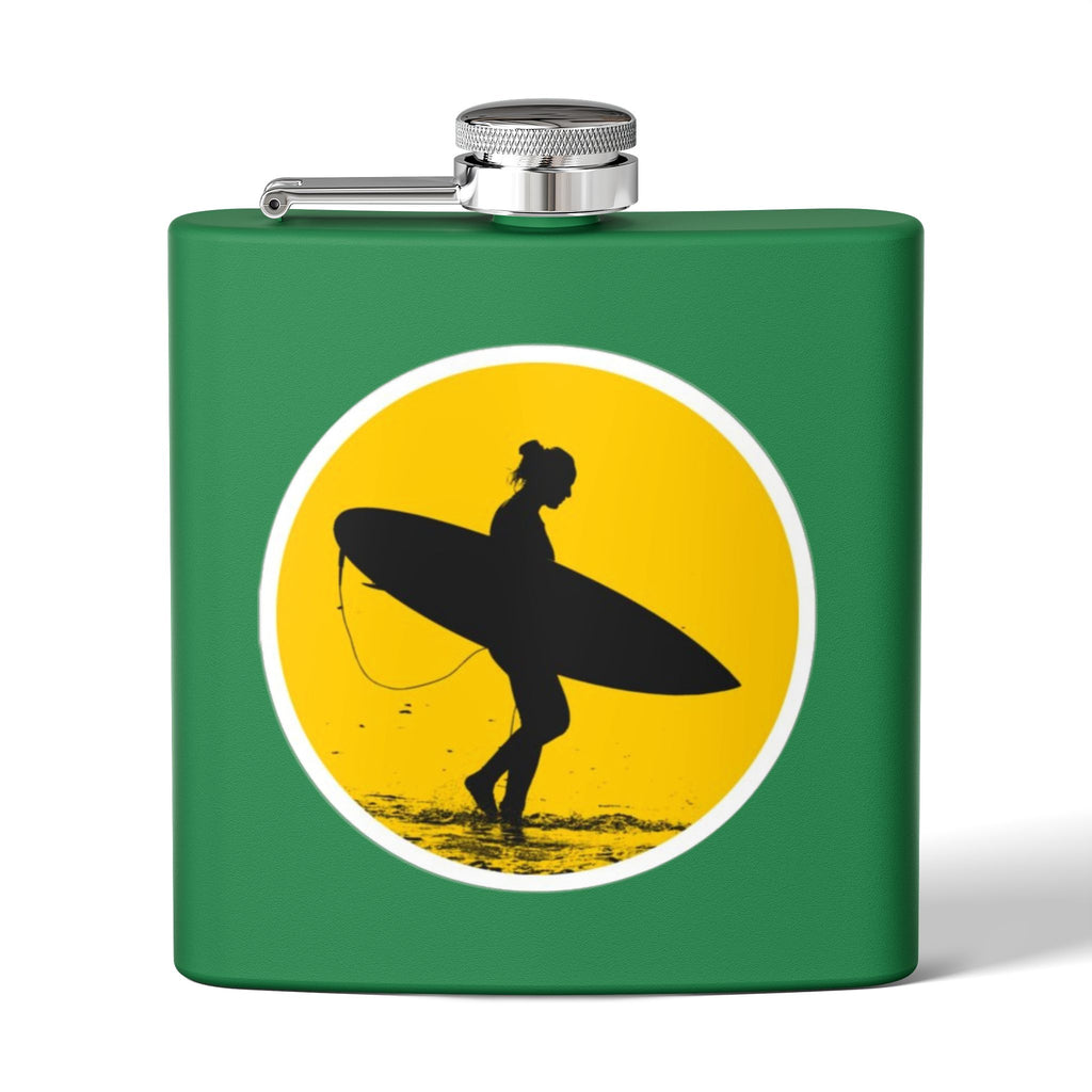 Surfing Adventure Stainless Steel Flask - Perfect Gift for Beach Lovers, Outdoor Enthusiasts, and Special Occasions