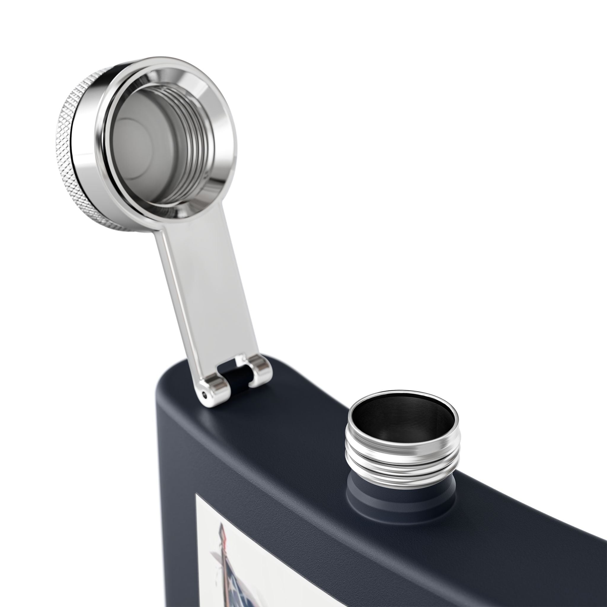 Patriotic Stainless Steel Flask, 6oz | Ideal Gift for Veterans, Engagements, Parties, Outdoors, Sports Events | Unique Travel Accessories