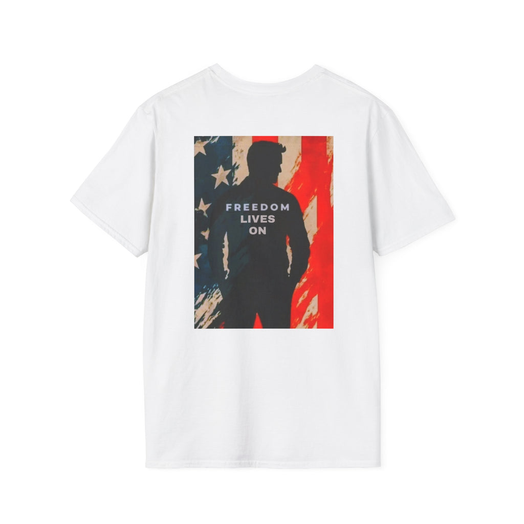 Patriotic Unisex T-Shirt - Freedom Lives On, Independence Day Gift, USA Pride Apparel, Turning Point USA Tee, Casual Summer Wear