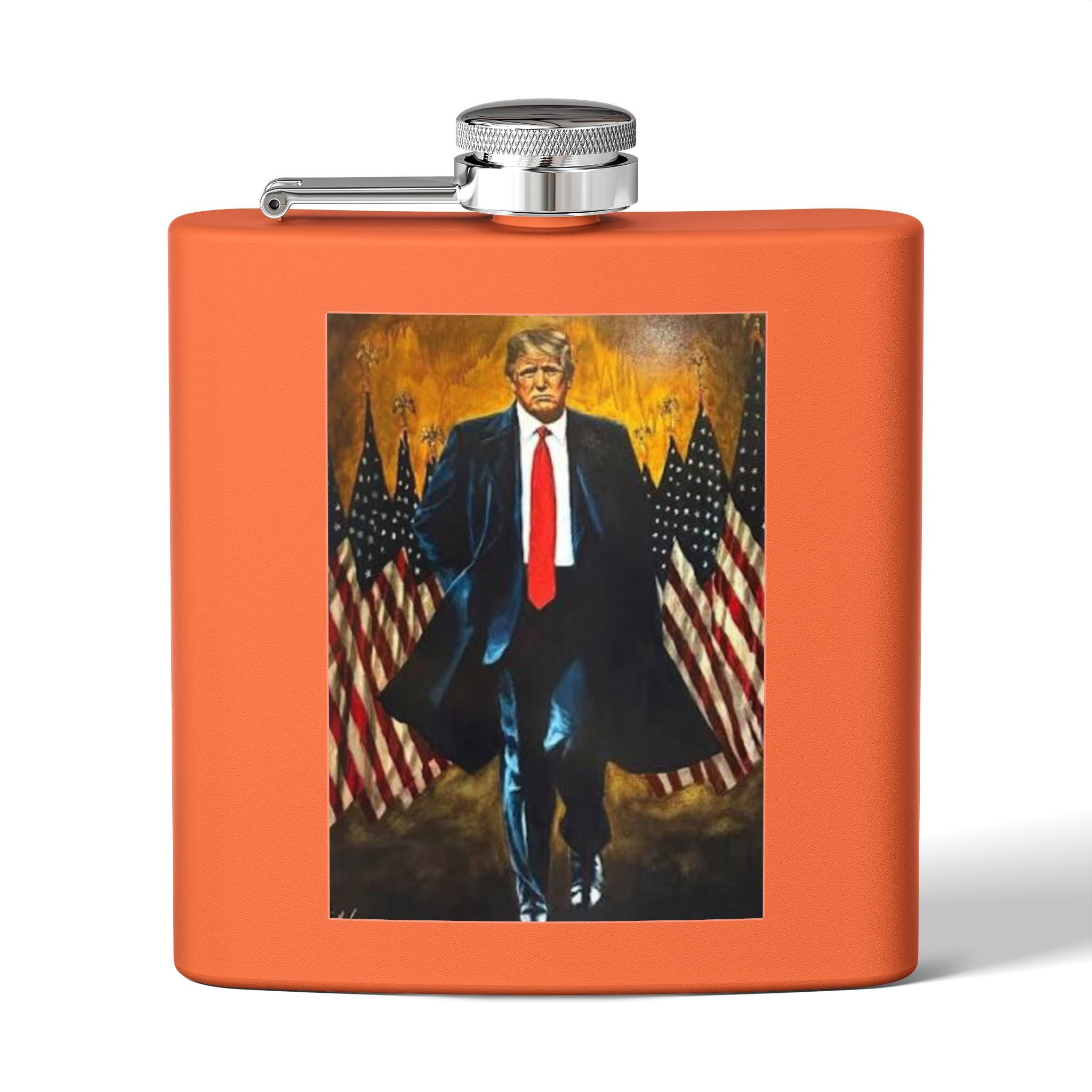 Patriotic Stainless Steel Flask for Celebrations, Unique Gift for Him, Customizable Travel Flask, Everyday Use Flask, Party Accessory