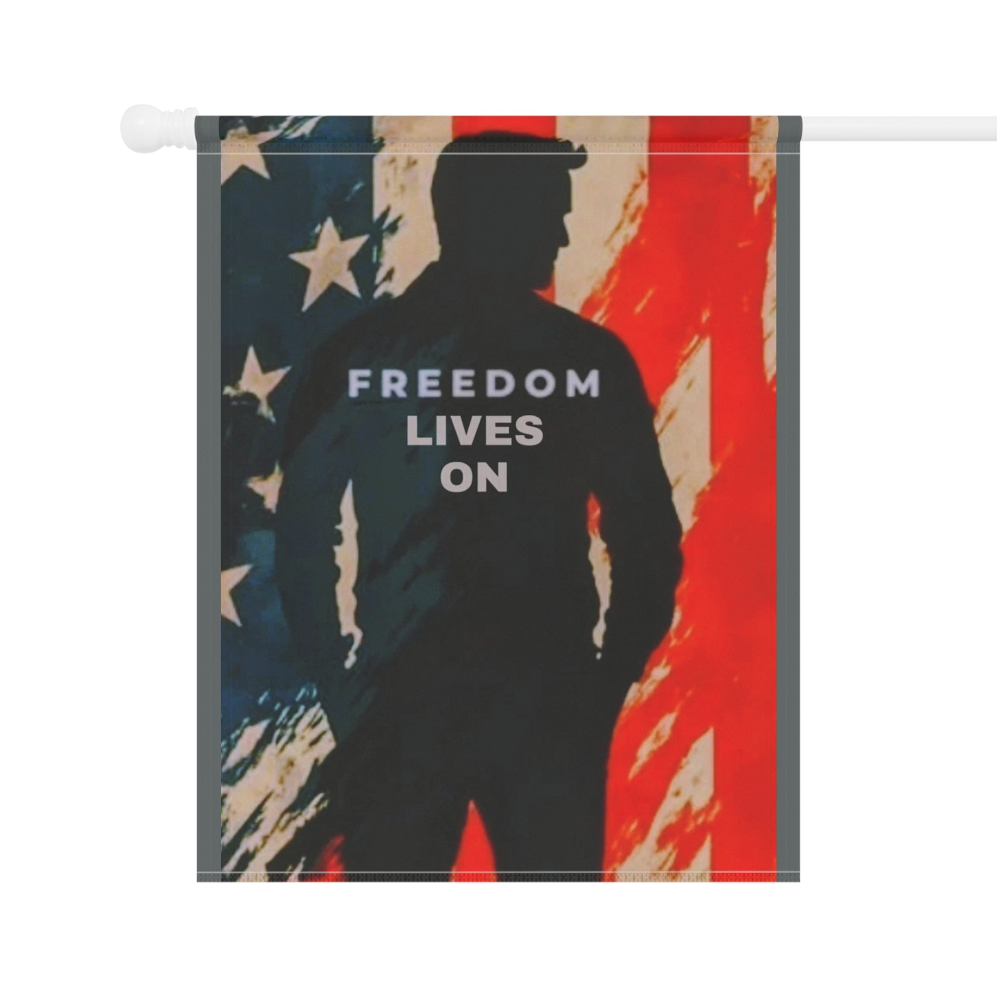 Patriotic Garden Banner, Outdoor Decor, Home & Garden Flag, Independence Day Decoration, Seasonal Yard Sign, Freedom Lives On