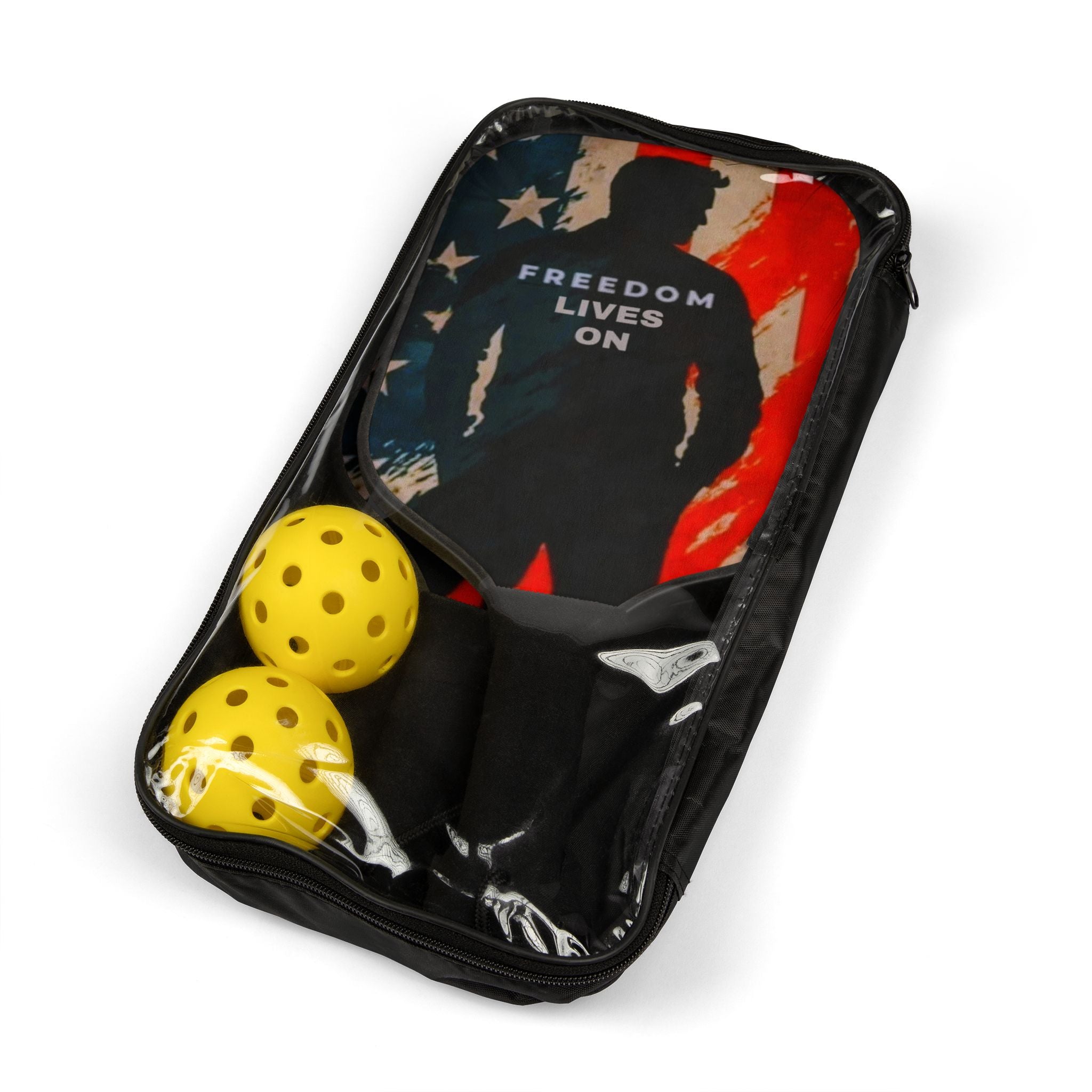 Freedom Lives On Pickleball Kit | Paddle Set, Sports Gear, Gift for Athletes, Outdoor Fun, Independence Day
