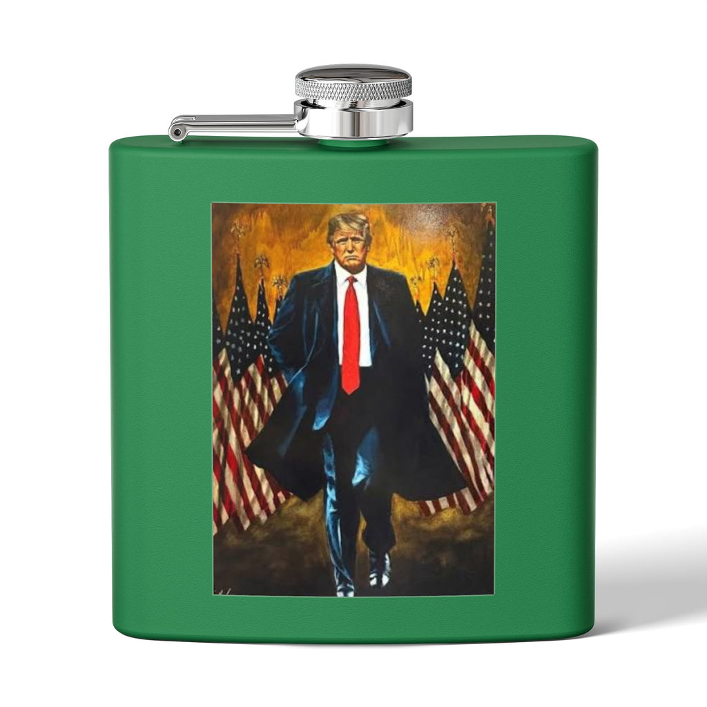 Patriotic Stainless Steel Flask for Celebrations, Unique Gift for Him, Customizable Travel Flask, Everyday Use Flask, Party Accessory