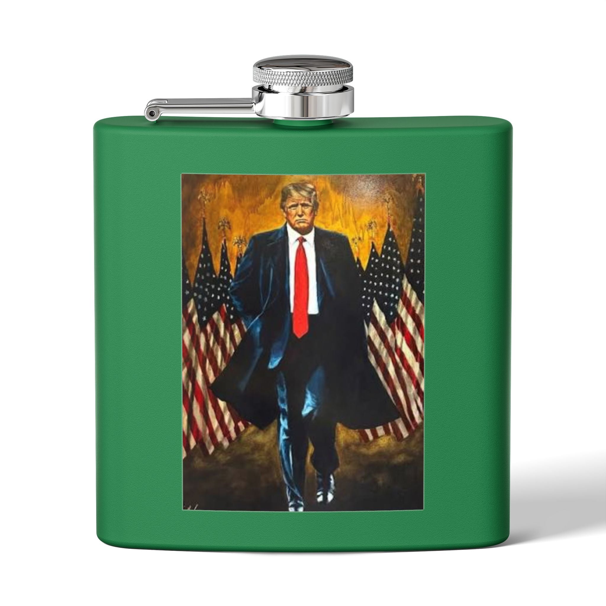 Patriotic Stainless Steel Flask for Celebrations, Unique Gift for Him, Customizable Travel Flask, Everyday Use Flask, Party Accessory