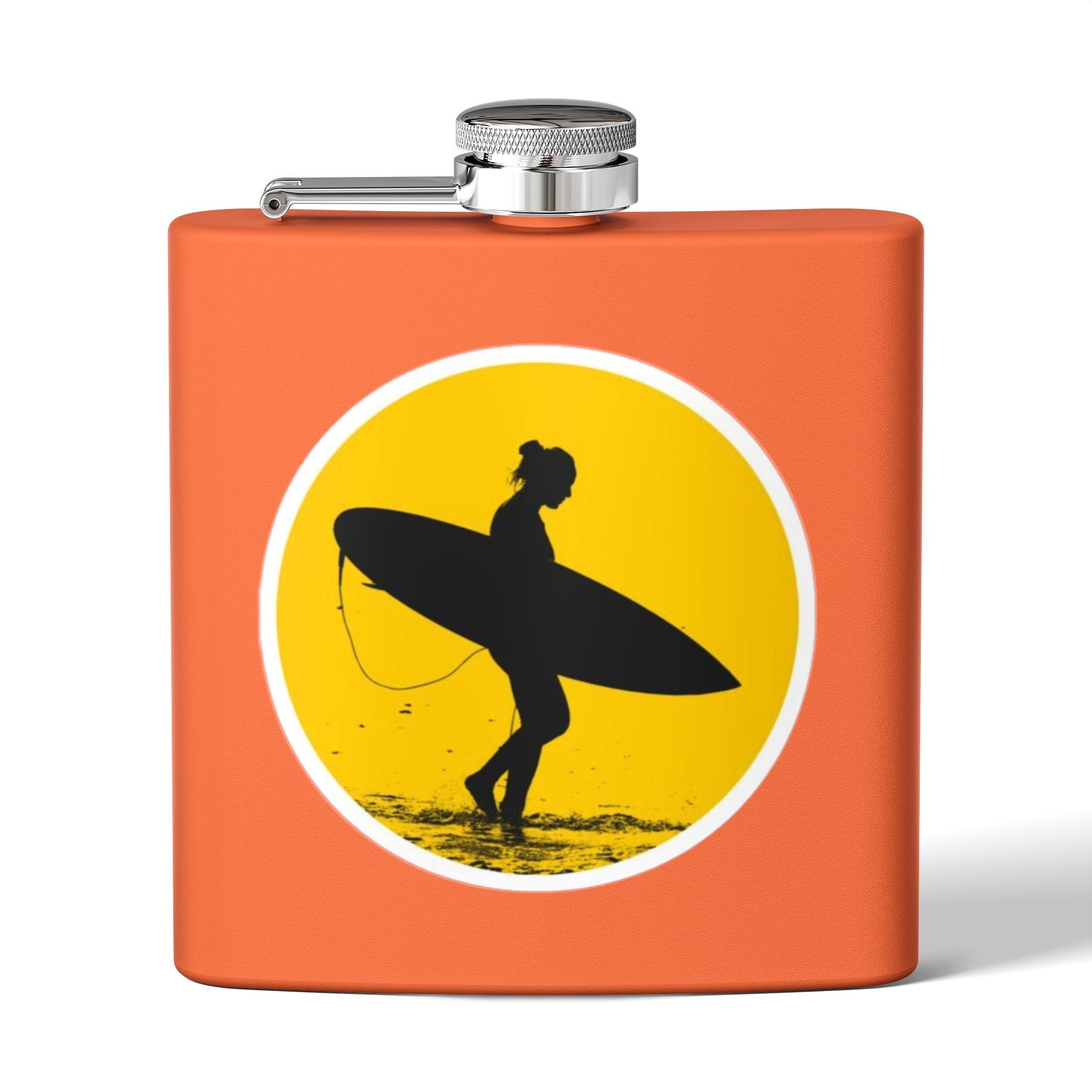 Surfing Adventure Stainless Steel Flask - Perfect Gift for Beach Lovers, Outdoor Enthusiasts, and Special Occasions