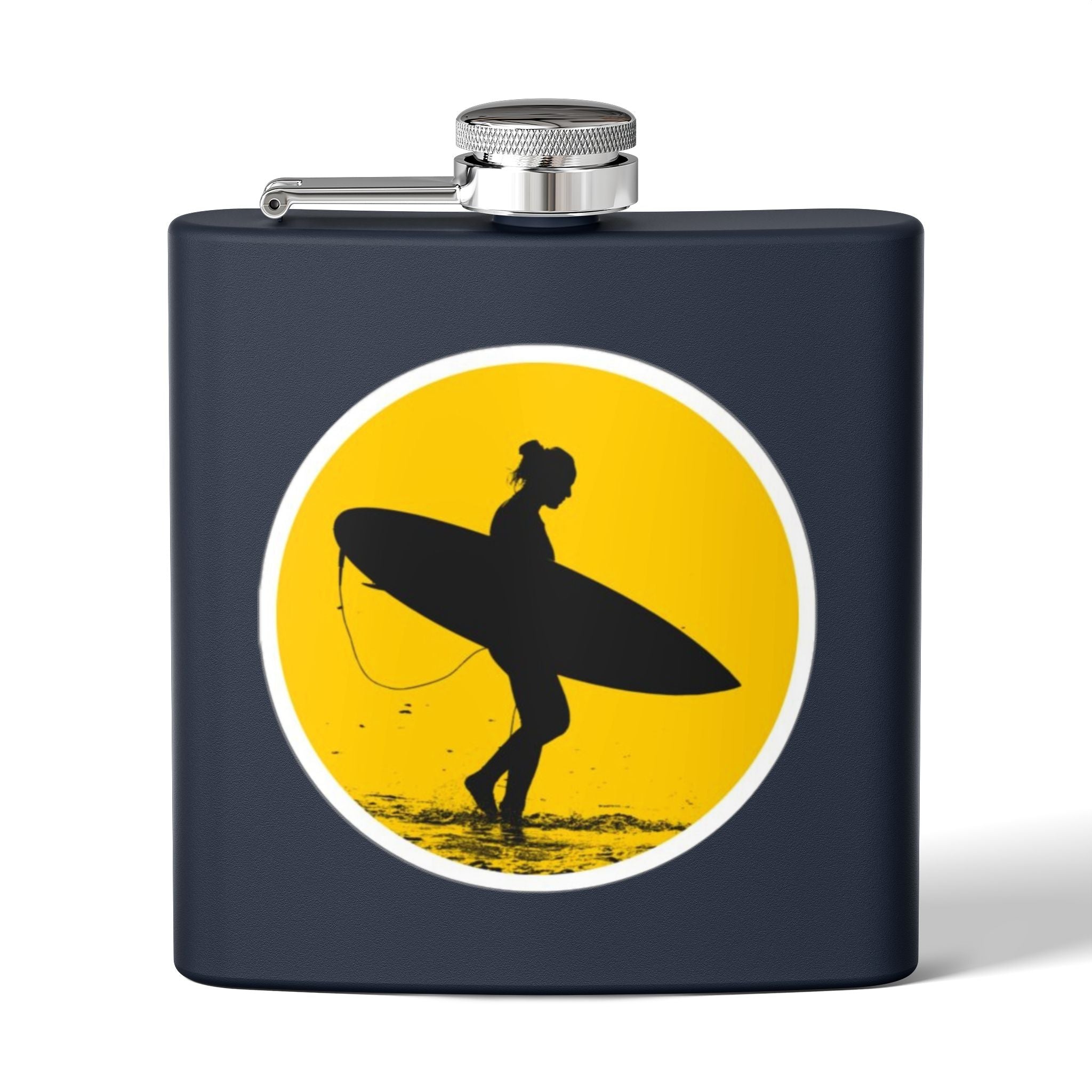 Surfing Adventure Stainless Steel Flask - Perfect Gift for Beach Lovers, Outdoor Enthusiasts, and Special Occasions