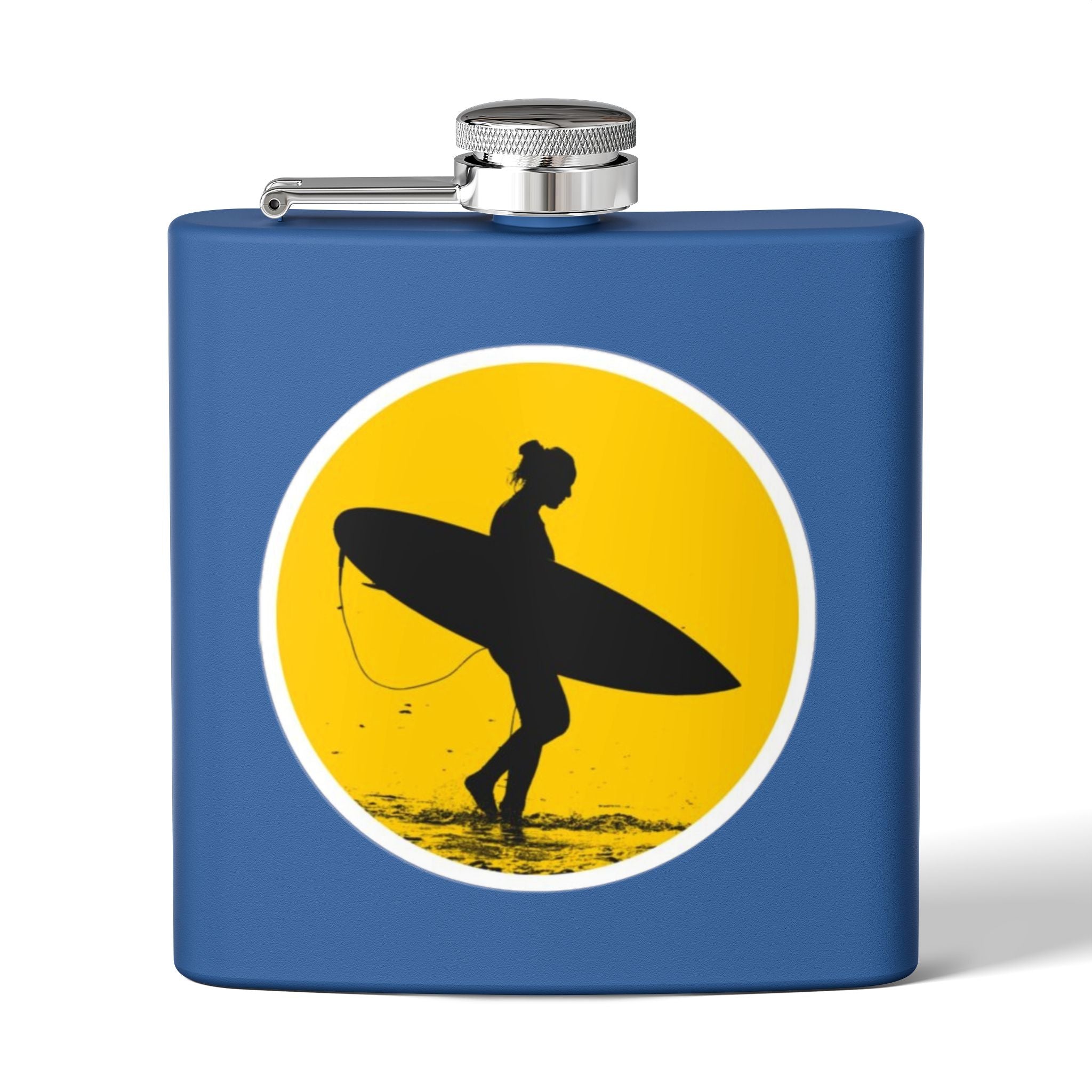 Surfing Adventure Stainless Steel Flask - Perfect Gift for Beach Lovers, Outdoor Enthusiasts, and Special Occasions
