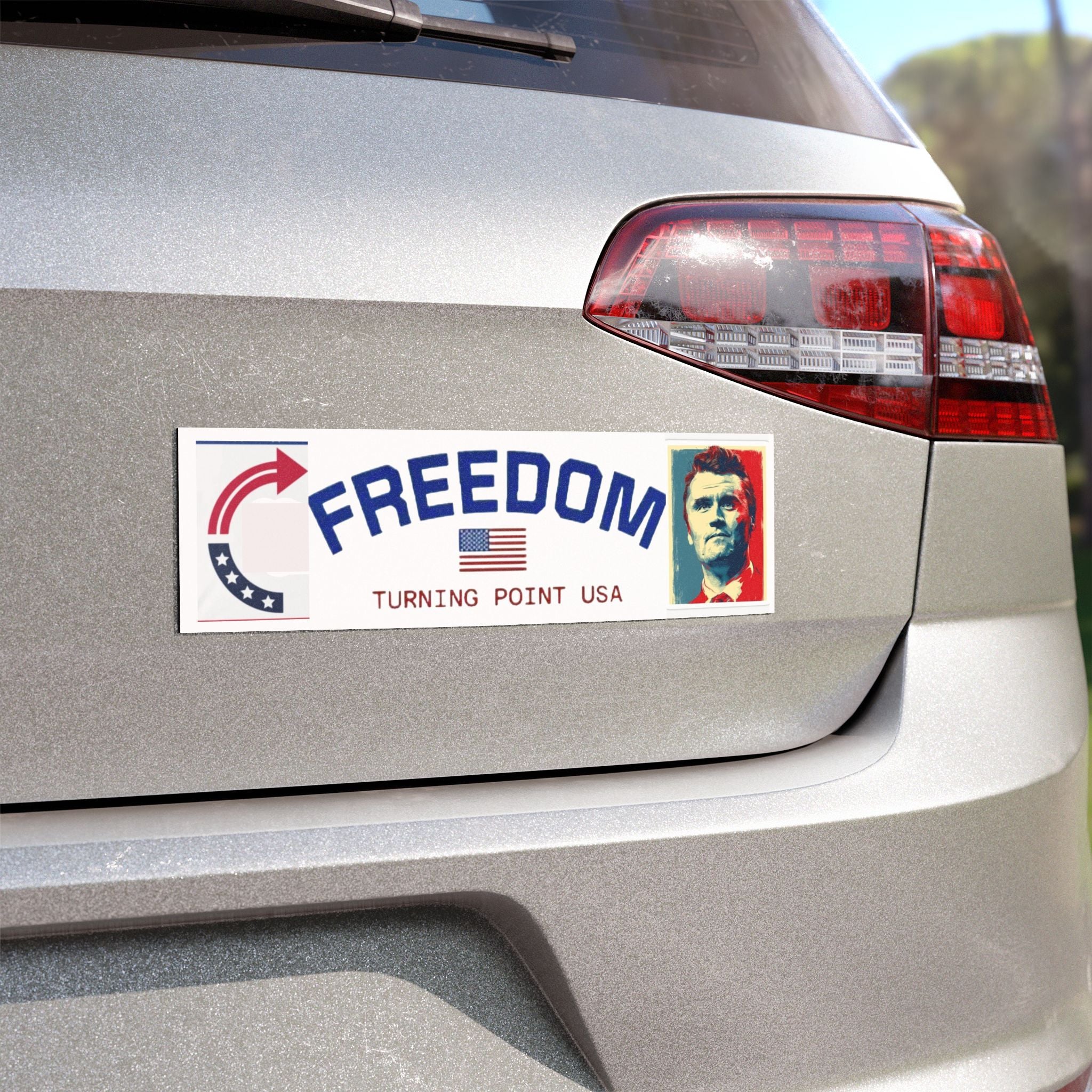 Freedom Car Magnet - Patriotic Vehicle Decor, USA Support, Turning Point USA, Political Gift, Car Accessories, Road Trip Decor