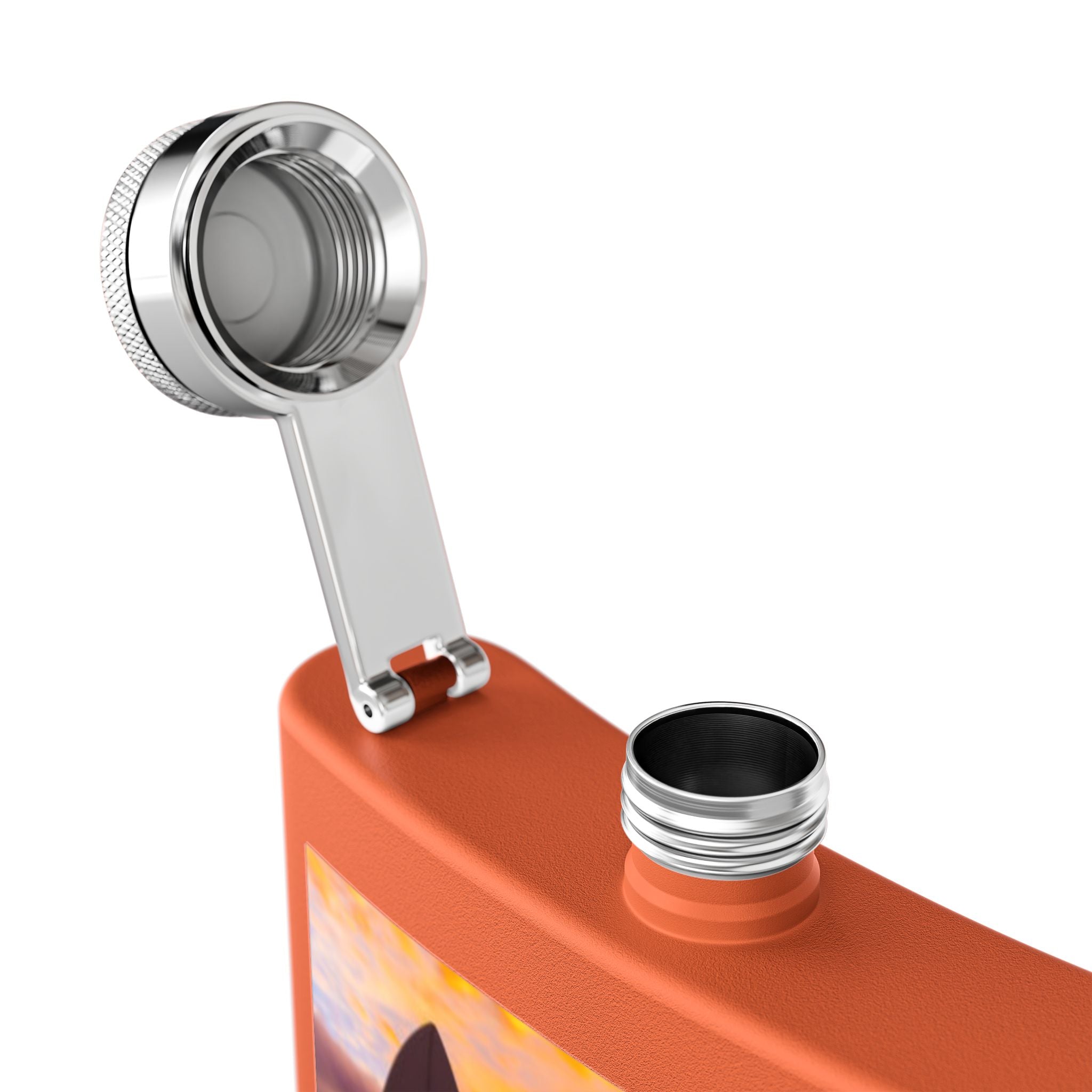 Surf Sunset Stainless Steel Flask, 6oz | Perfect Gift for Beach Lovers, Travel, BBQs, Parties, and Outdoor Adventures