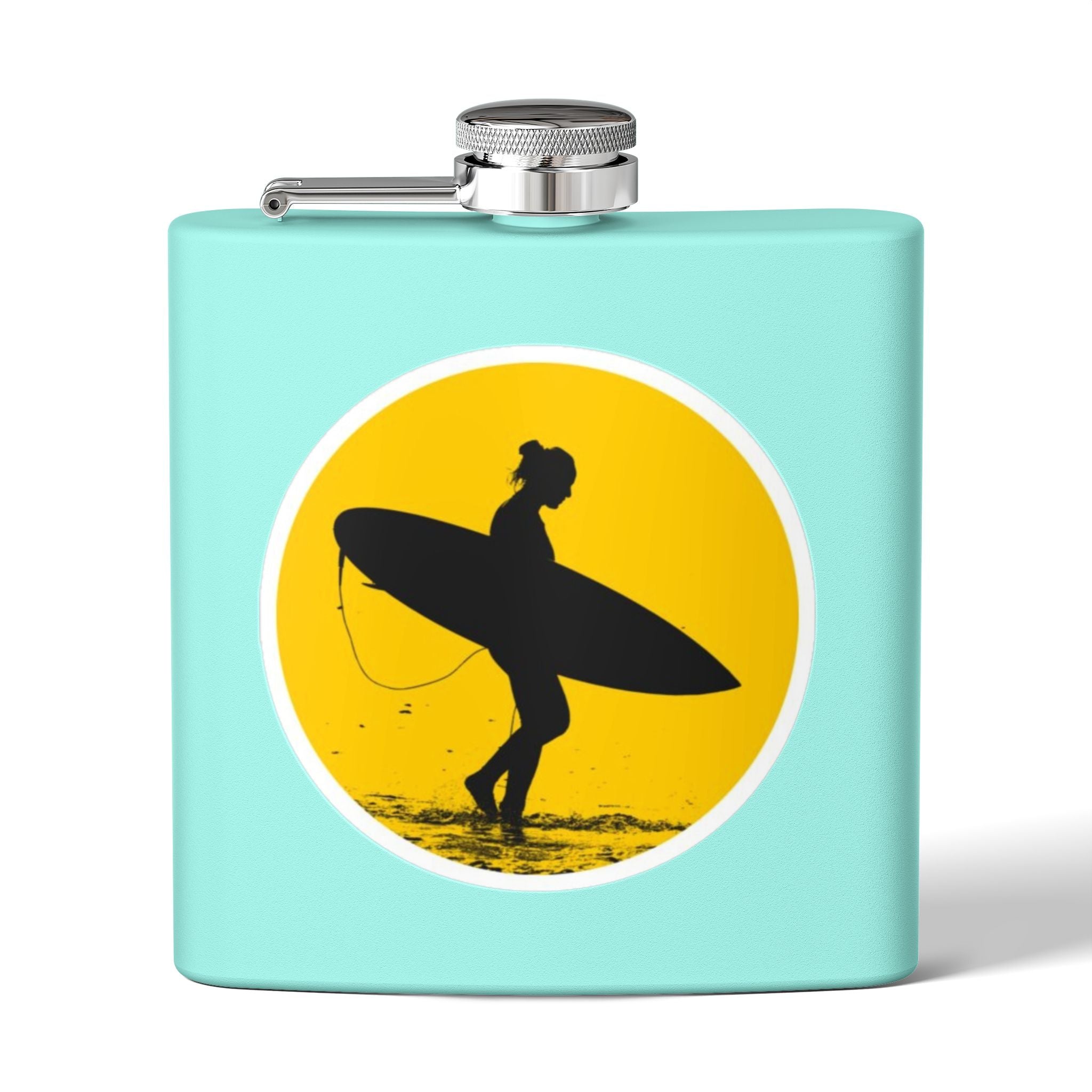 Surfing Adventure Stainless Steel Flask - Perfect Gift for Beach Lovers, Outdoor Enthusiasts, and Special Occasions