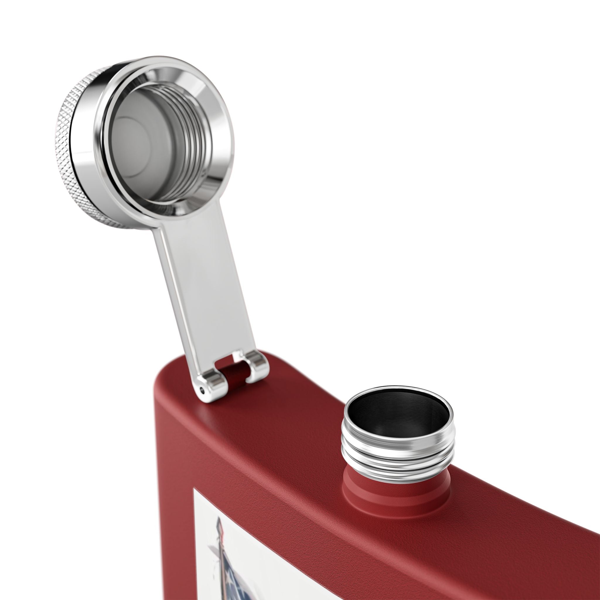 Patriotic Stainless Steel Flask, 6oz | Ideal Gift for Veterans, Engagements, Parties, Outdoors, Sports Events | Unique Travel Accessories