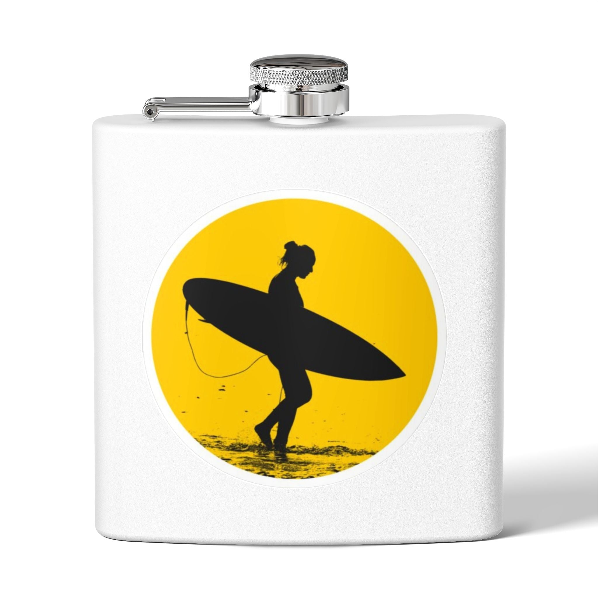 Surfing Adventure Stainless Steel Flask - Perfect Gift for Beach Lovers, Outdoor Enthusiasts, and Special Occasions