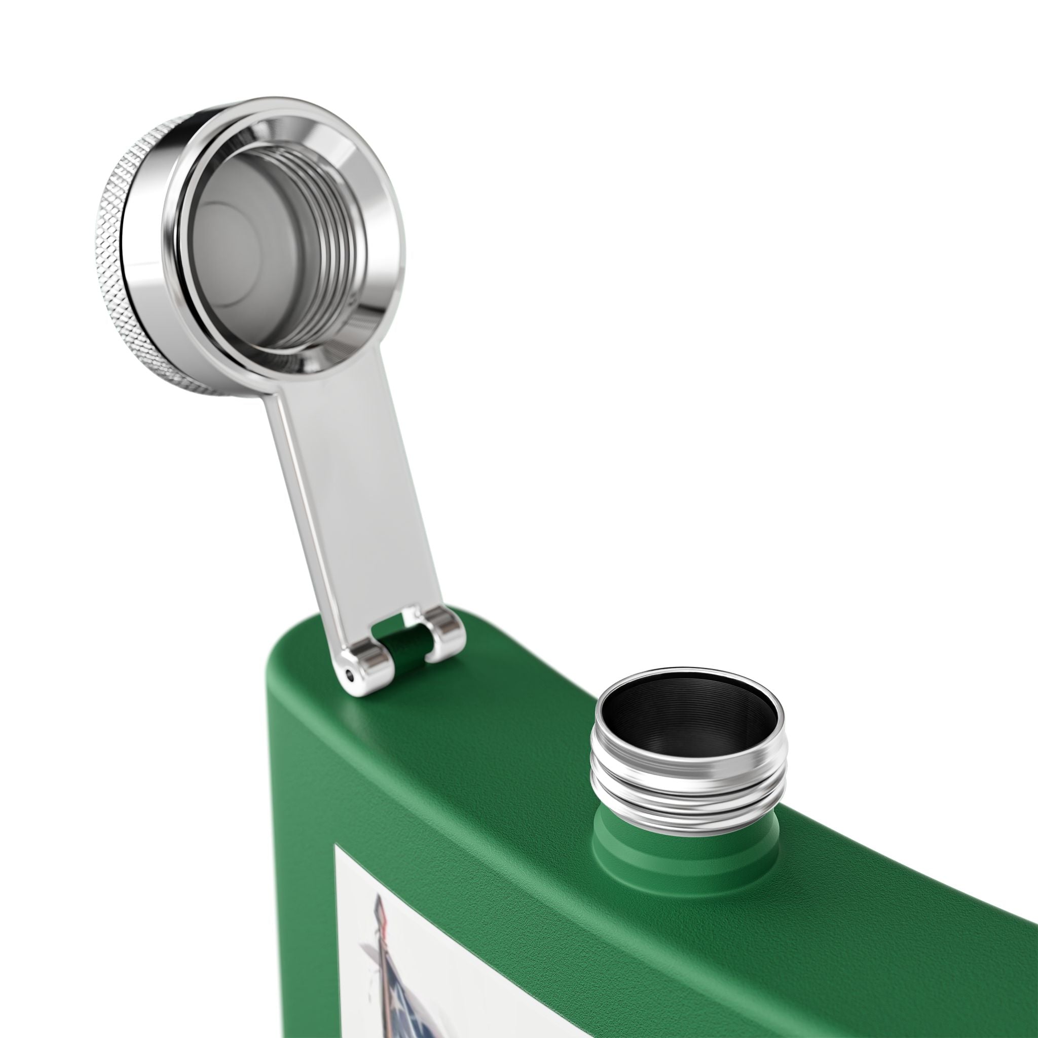 Patriotic Stainless Steel Flask, 6oz | Ideal Gift for Veterans, Engagements, Parties, Outdoors, Sports Events | Unique Travel Accessories