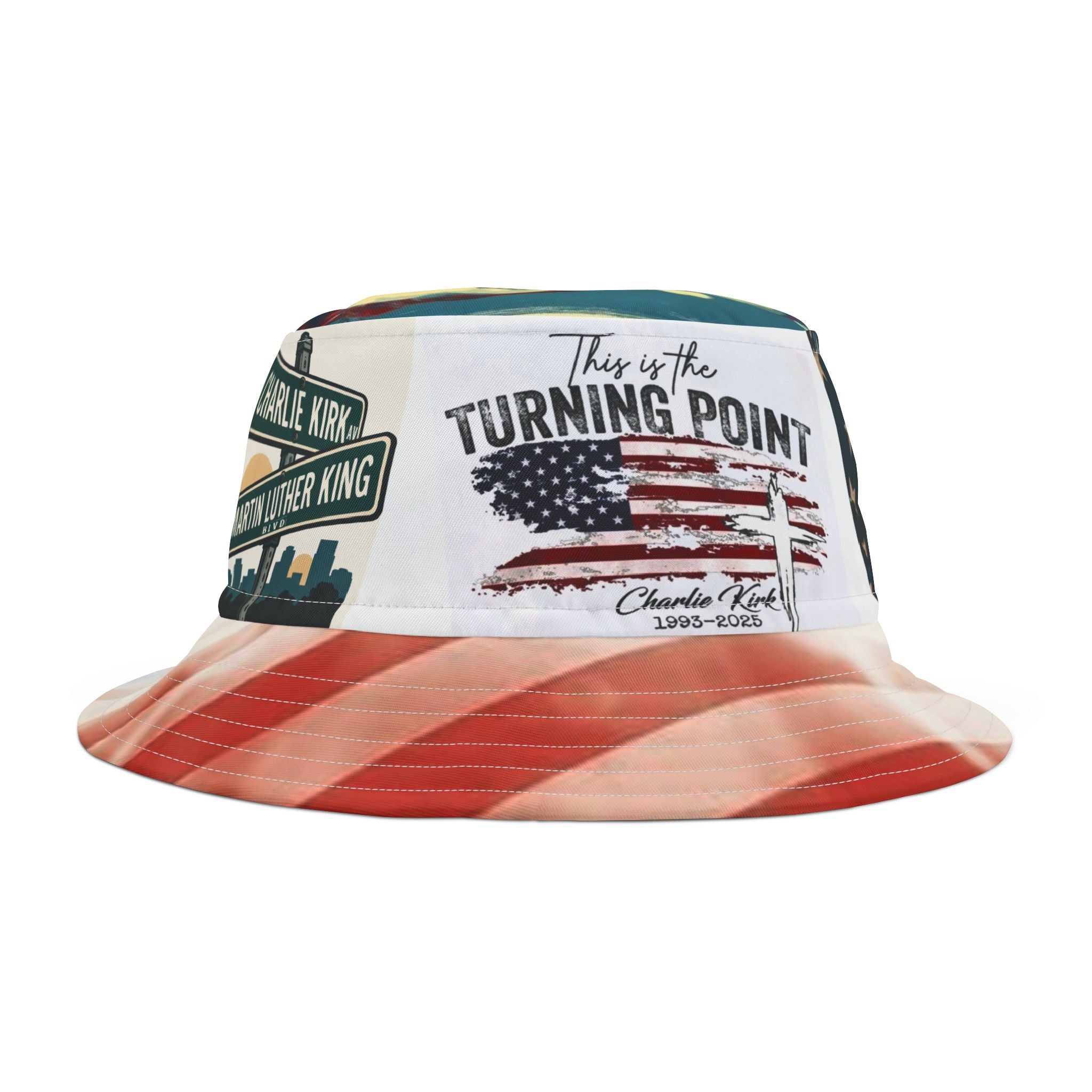 Patriotic Bucket Hat, Unisex Sun Hat, Independence Day Accessory, Summer Festival Gear, Gift for Activists