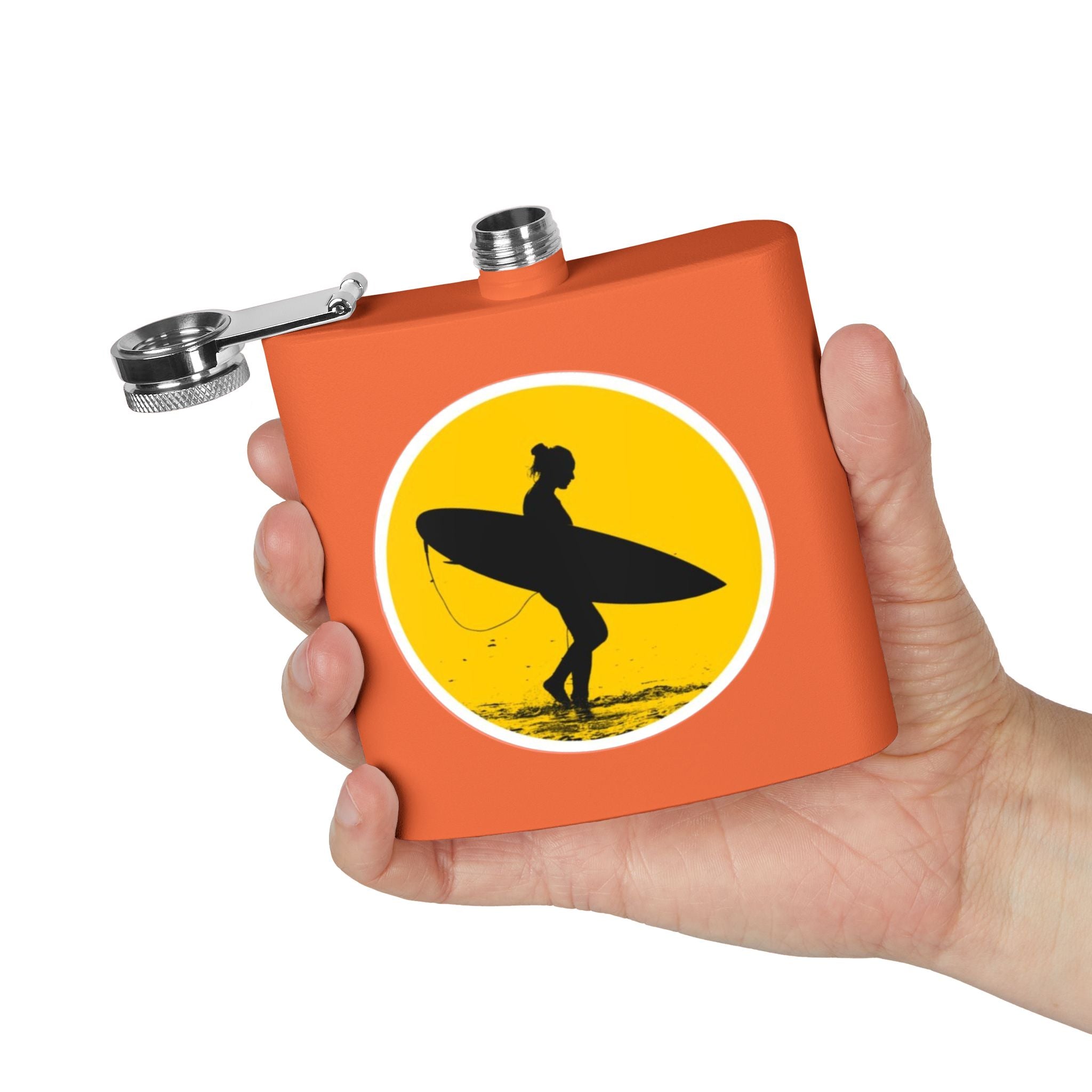 Surfing Adventure Stainless Steel Flask - Perfect Gift for Beach Lovers, Outdoor Enthusiasts, and Special Occasions