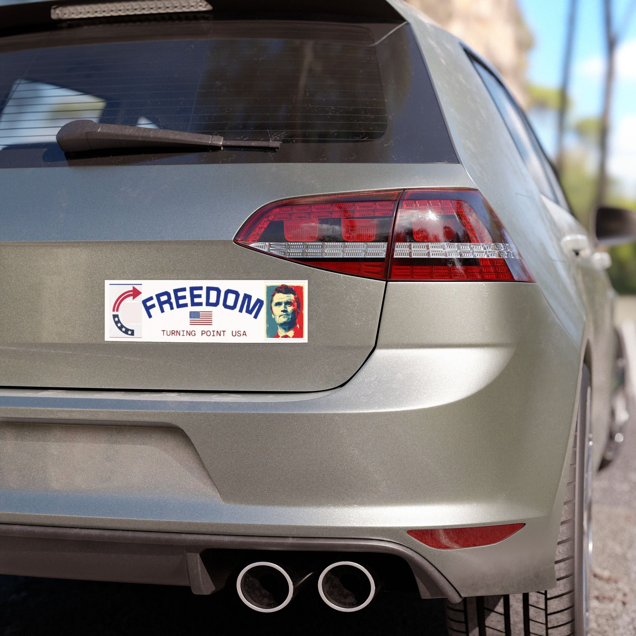 Freedom Car Magnet - Patriotic Vehicle Decor, USA Support, Turning Point USA, Political Gift, Car Accessories, Road Trip Decor